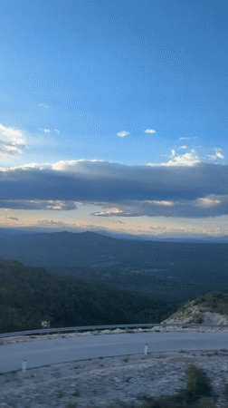 Scenic hillside vista captured on video near Rabrani, Bosnia