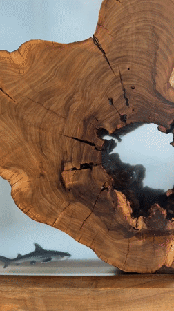 Resort scenes and resin artwork documented in UAE