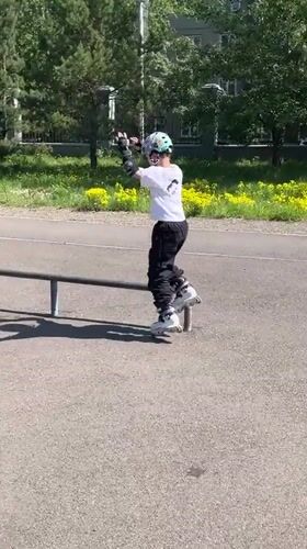 Young skaters gather for tricks at Krasnoyarsk park