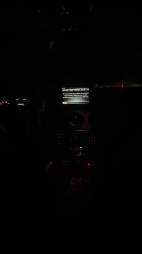 Nighttime car interior footage captured in Blatino, Bulgaria