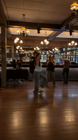 Social dancing event captured at Bangkok bar venue