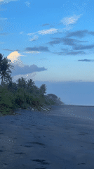 Tranquil beach scene recorded in Selemadeg Barat, Indonesia