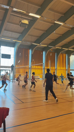 Volleyball matches and practice sessions recorded at Strasbourg gymnasium