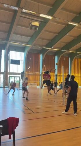 Volleyball matches and practice sessions recorded at Strasbourg gymnasium