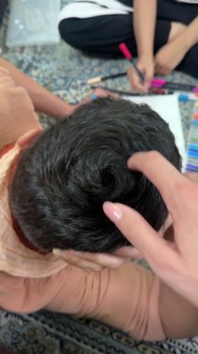 Everyday moments captured in Zirakpur: hair patterns, building blocks