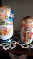 Matryoshka dolls on display in Kherson, Ukraine