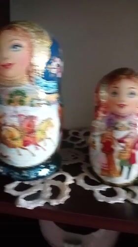 Matryoshka dolls on display in Kherson, Ukraine