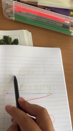 Person writes "MEMORY" in notebook, ends with "#Guilty" message