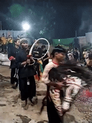 Traditional cultural performance draws crowds in Kuto, Indonesia