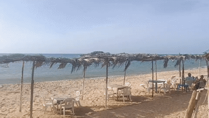 Evening beach activity documented in Altagracia, Venezuela