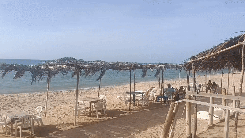 Evening beach activity documented in Altagracia, Venezuela