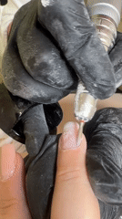 Manicure session documented at Podgorica beauty salon