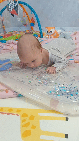 Baby playtime moments at home in Andreyevo