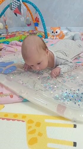 Baby playtime moments at home in Andreyevo
