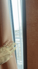 Woman enjoys quiet morning moments at Abkhazia oceanfront residence