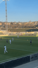 Soccer match underway in Abovyan, Armenia