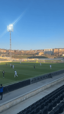 Soccer match underway in Abovyan, Armenia