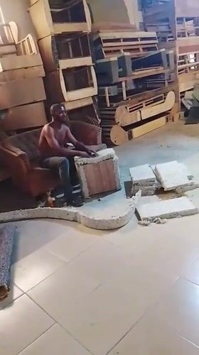 Indoor renovation work underway in Abuja residential space