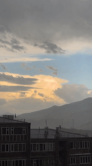 Strong winds, dramatic clouds observed during brief weather event