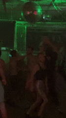 Tel Aviv nightclub scene captured during early morning hours