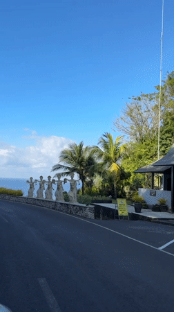 Late-night scenic views captured around Kuta Selatan coastal area