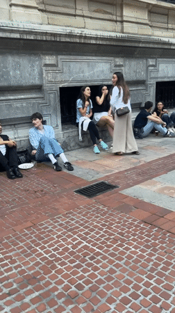 Evening in Bilbao's old town — streets, bars, and bronze