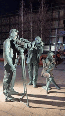 Evening urban scenes documented across Moscow locations