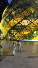 Artichoke-shaped glass building observed in Da Lat, Vietnam