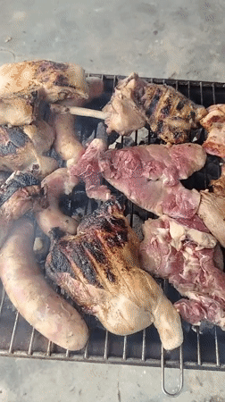 Barbecue cooking session documented in Tinaquillo, Venezuela