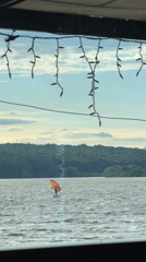 Summer afternoon leisure activities at Ternopil Lake, Ukraine
