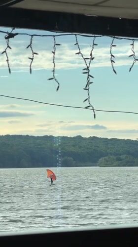 Summer afternoon leisure activities at Ternopil Lake, Ukraine