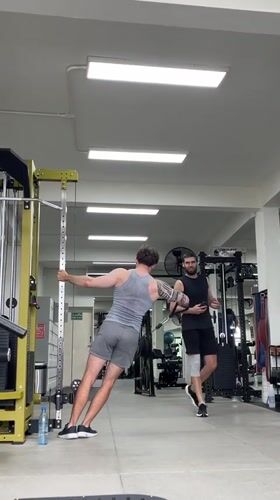 Gym workout and street water truck in Chiang Mai