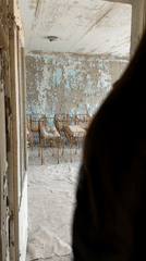 Tourist documents urban decay in abandoned Prypiat buildings