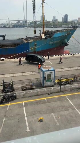 Routine port operations and tourism activity observed in Vladivostok