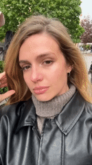 Woman photographed at multiple locations in Tbilisi Friday morning