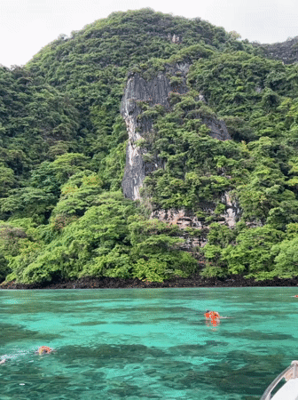 Snorkeling and kayaking around Ao Nang's limestone islands