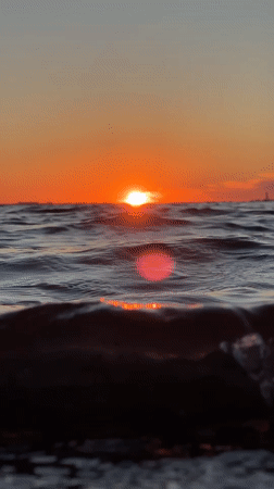 Sunset over a Kokshetau lake, multiple angles