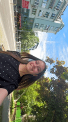 Sunny walkway selfies on a Burgas afternoon