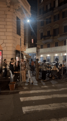Nighttime Rome documented across streets and metro stations