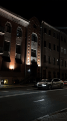 Minsk streets at night, autumn settling in