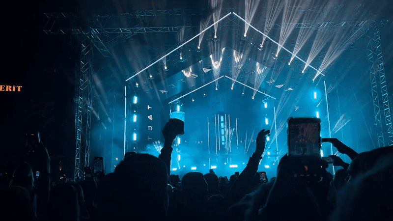 Music festival draws crowds in Montenegro, DJ performs nighttime set