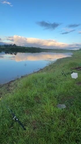 Tranquil morning lakeside scene documented in Lovets, Bulgaria