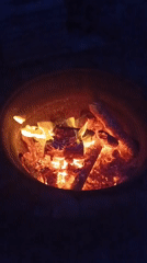 Quiet Evening Moments Documented Around Backyard Fire in Viadana