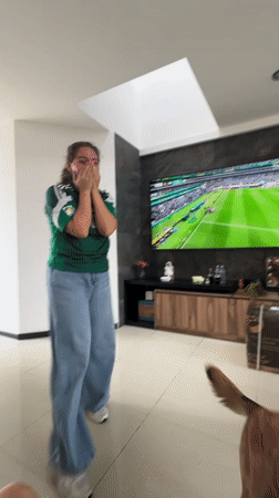 Women watch Mexico World Cup match in Tlaxcalancingo living room