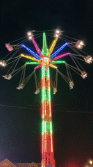 Great Yarmouth fairground captures carnival rides, games in operation