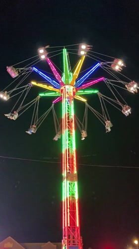Great Yarmouth fairground captures carnival rides, games in operation