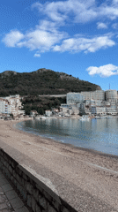 Coastal life unfolds along Montenegro's Adriatic beaches