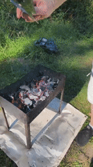 Summer barbecue in a Maardu forest clearing, August 2026