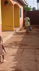 Morning routine captured in Sabon Tasha residential neighborhood