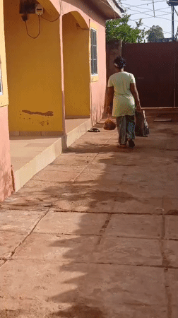Morning routine captured in Sabon Tasha residential neighborhood